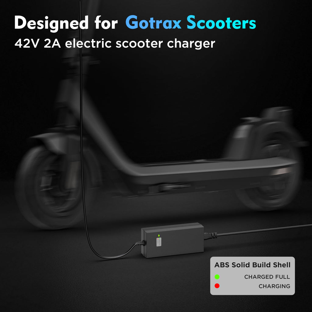 EVAPLUS 42V 2A Electric Scooter Charger for 36V Lithium Battery, SGS Safe