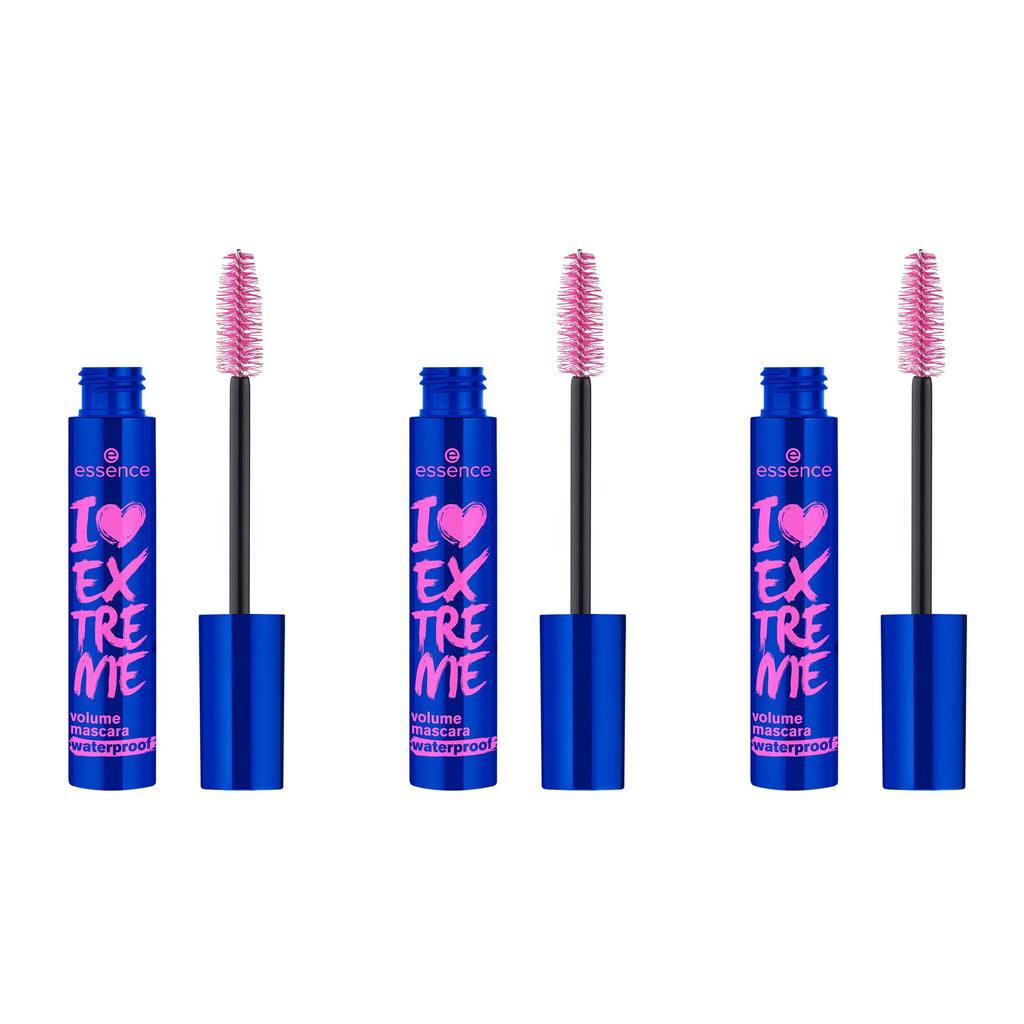 Buy now essence | I Love Extreme Crazy Volume Mascara (Pack of 1) | Intense & Dramatic Volume & Length in One Swipe | Vegan & Cruelty Free Pack of 3 Waterproof Black at indiglob india