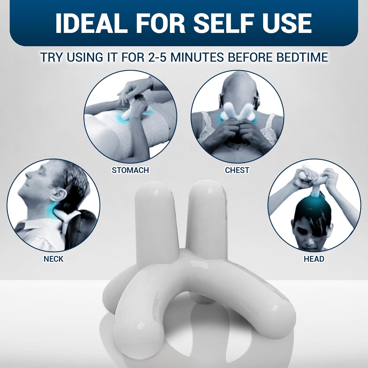 Buy now Dr. Berg Body, Neck & Back Self-Massage Tool - Comes with an Instructions Manual & Access to How-to Online Videos at indiglob india