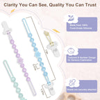 Silicone Baby Pacifier Clip Holder, One-Piece Beads, BPA Free