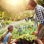 Garden Hose Nozzle, High Pressure Hose Spray Nozzle 8 Way Spray Pattern One-Touch Sprayer for Watering Plants, Lawn, Patio, Car Wash, Cleaning，Showering Pet
