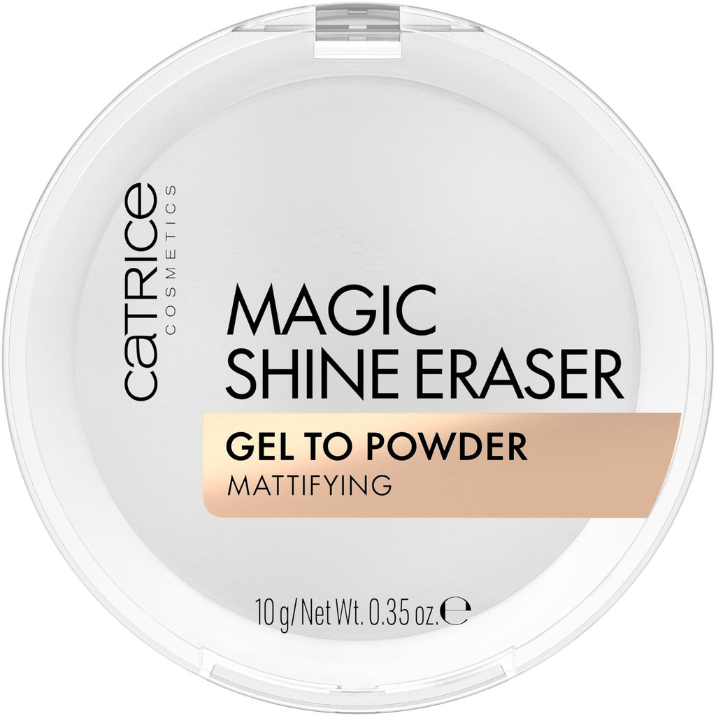 Catrice Magic Shine Eraser Gel-To-Powder, Instant Mattifying Setting Powder | Blurs Pores & Imperfections, Lightweight, Controls Shine, Translucent Matte Finish; Fragrance Free, Cruelty Free, 0.35 oz