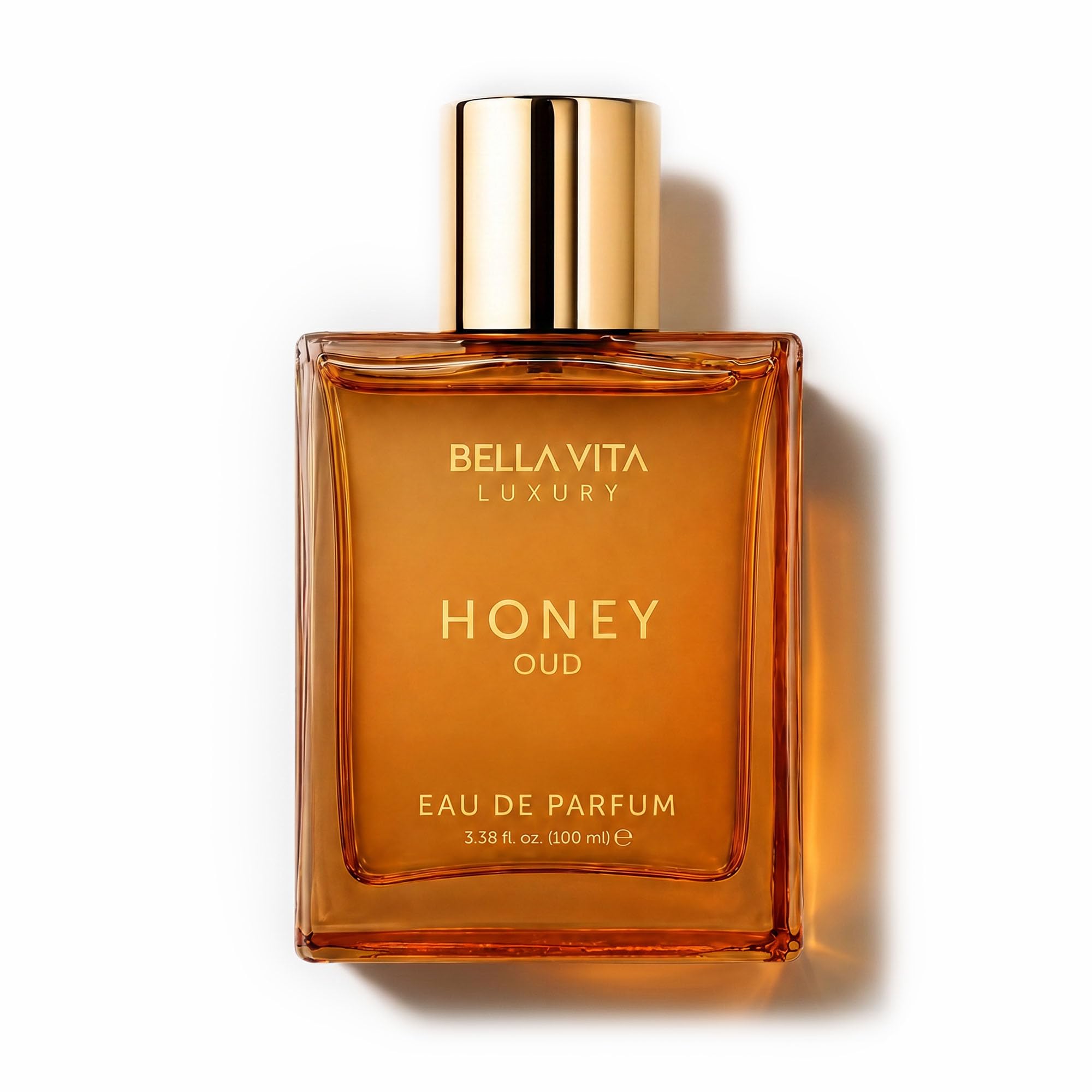 BellaVita Luxury Honey Oud Eau de Parfum | 100 ml | Unisex Perfume | Unisex Perfume with long-lasting Honey Oud Eau de Parfum, perfect for daily wear, special occasions and gifting