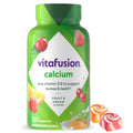 Vitafusion Calcium Gummies | 500 mg | 100 Adult Gummy Vitamins | for Women and Men | with Vitamin D3 | Fruit & Cream Flavors | Gluten and Dairy Free Bone and Teeth Supplement