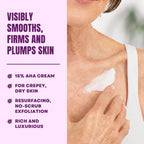 AmLactin Crepe Firming 12 oz Cream & Intensive Healing 7.9 oz Lotion Bundle - Exfoliator and Moisturizer