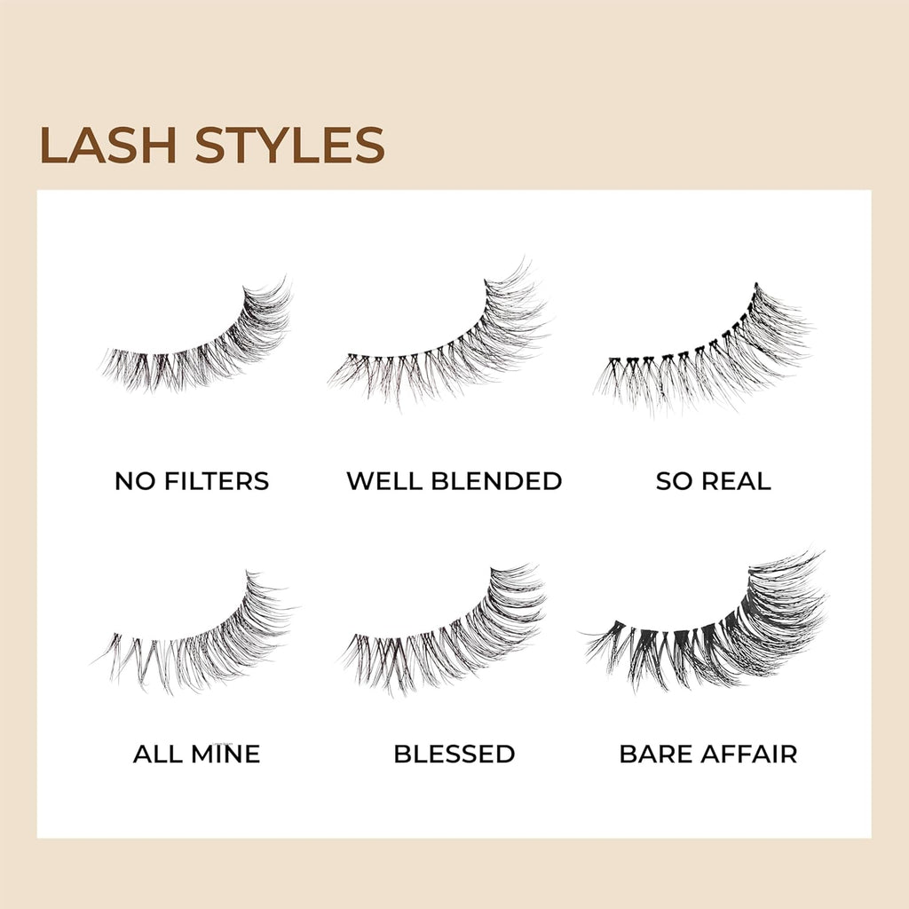 Buy now KISS My Lash But Better, False Eyelashes, 'All Mine', 10mm, Includes 1 Pair Of Lash, Easy to Apply, Reusable Lash Clusters at indiglob india