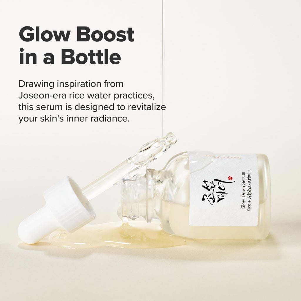 Beauty of Joseon Glow Deep Serum Rice Alpha-Arbutin Niacinamide Moisturizing Uneven Skin Tone Daily Korean Skin Care, 60ml, 2 Fl.Oz