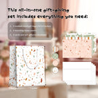 slapaflife Gift Bags Medium Size, Tissue Paper for Gift Bags Incl.Cards & Self-adhesive Envelope - Reusable & For Birthday, Mothers Day, Wedding, Baby Shower and Any Occasion.(4 Pack- 9")