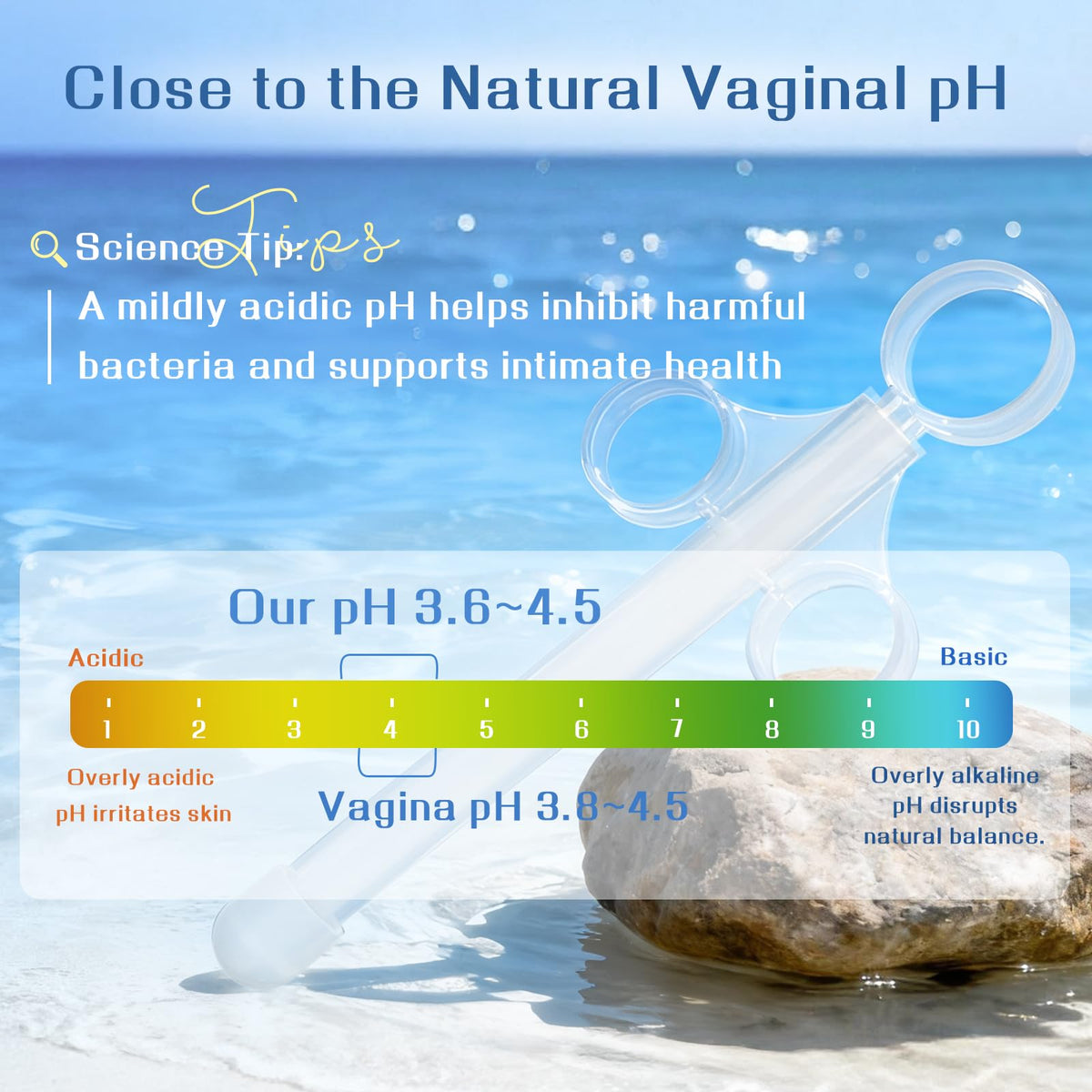 Water Based Lube with 10ml Applicator Injector, Anal Sex & Vaginal Lubricant for Privacy & Toys, Non-Sticky pH Balanced Personal Lubrification for Men, Women & Couples, 2 x 3.38 Fl Oz