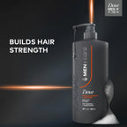 DOVE MEN + CARE Shampoo 1 count Thick & Strong, Builds Hair Strength, with Calcium 28 Fl oz