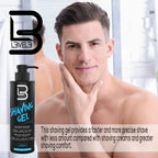 L3 Level 3 Clear Shaving Gel for Men, Non-Foaming, Aqua, 16.9 fl oz | Shave gel for straight razors, moisturizing formula, refreshing scent, no hot towel required, barber or home use
