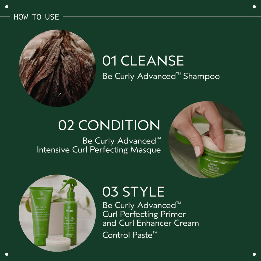 Aveda Be Curly Advanced Curl Enhancer Hair Styling Cream | Defines Curly and Wavy Hair | Hydrates, Reduces Frizz, Adds Shine | Air Dry or Blow Dry | Silicone Free | 98% Naturally Derived*