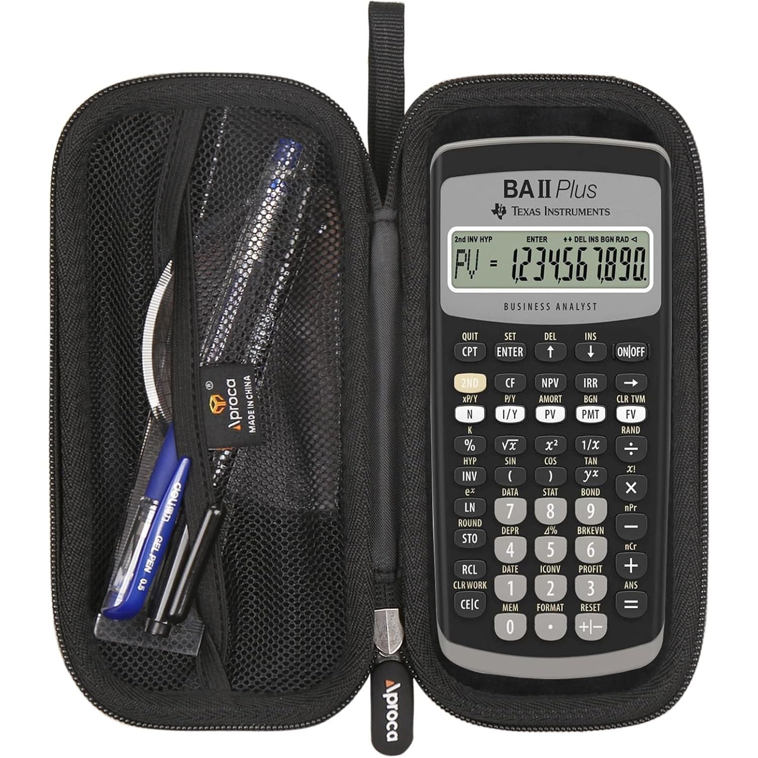 Buy now Aproca Storage Hard Case, for Texas Instruments BA II Plus Financial Calculator (Case Only) Default at indiglob india