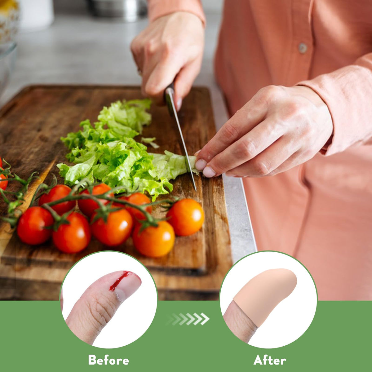 10 Pack Silicone Gel Finger Cots, Finger Protector Caps for Thumb Care