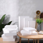 SUNCOLOR White Gift Boxes with Lids for Presents, 12 Pack Assorted