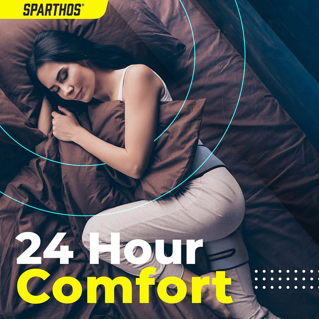 Buy now Sparthos Hip Brace - Sciatic Nerve Support Belt - Sciatica, SI Joint, Hamstring Pain Relief - Orthopedic Thigh Groin Compression Wrap - Flexor Strain Arthritis Siatic - For Men & Women (Right Leg) at indiglob india
