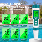 Pool Salt Tester pH and Salt Meter for Saltwater Pool pH Tester