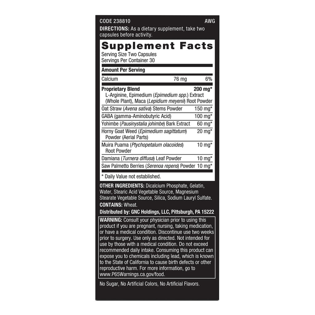 Buy now GNC Men's Staminol - 60 Capsules (30 Servings) at indiglob india