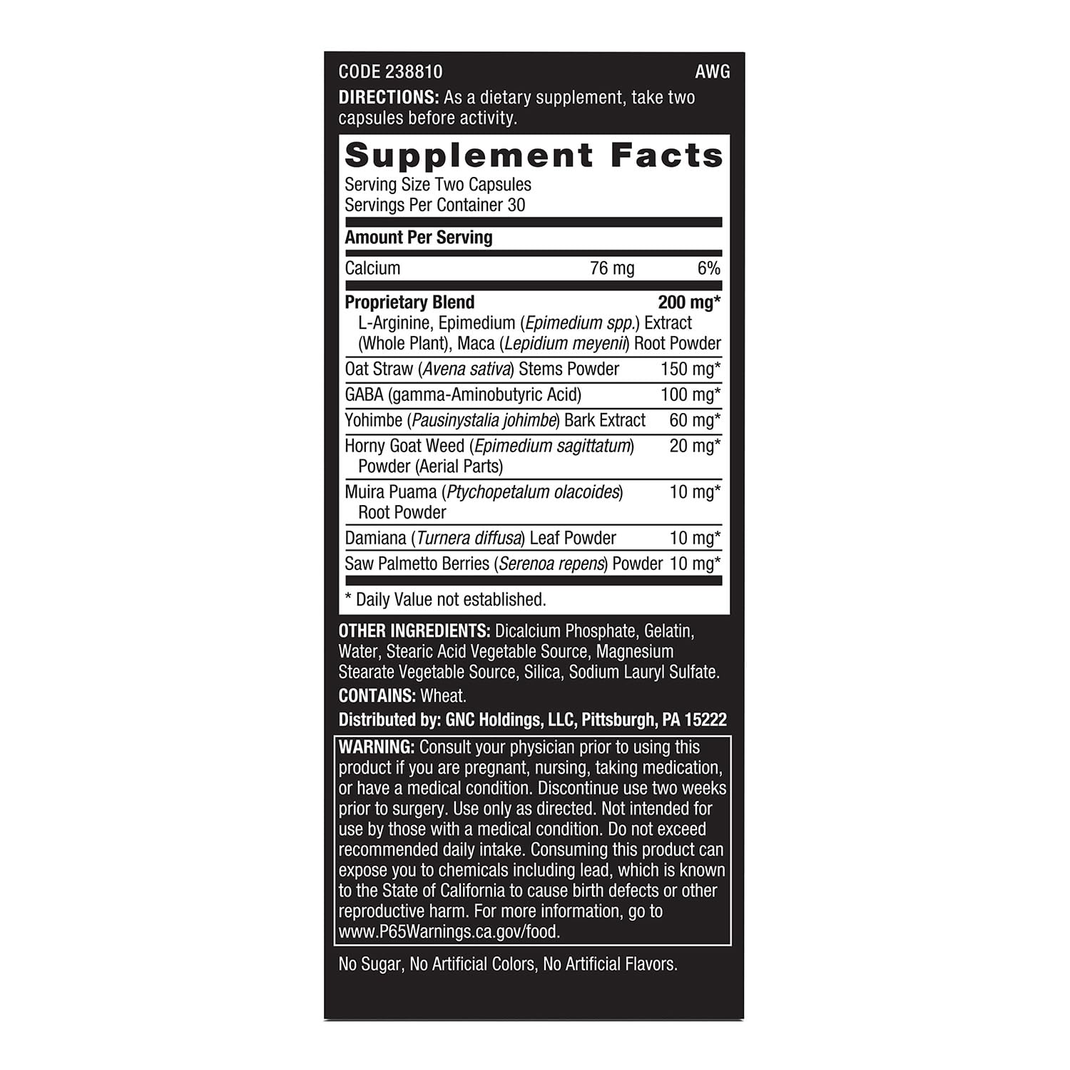 Buy now GNC Men's Staminol - 60 Capsules (30 Servings) at indiglob india