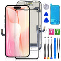 Buy now for iPhone 11 Screen Replacement 6.1 3D Touch Screen LCD Display Digitizer for A2111, A2223, A2221 Cell Phone Repair Kits+ Waterproof Frame Adhesive Sticker+Screen Tempered Protector+Face ID for iphone 16 at indiglob india
