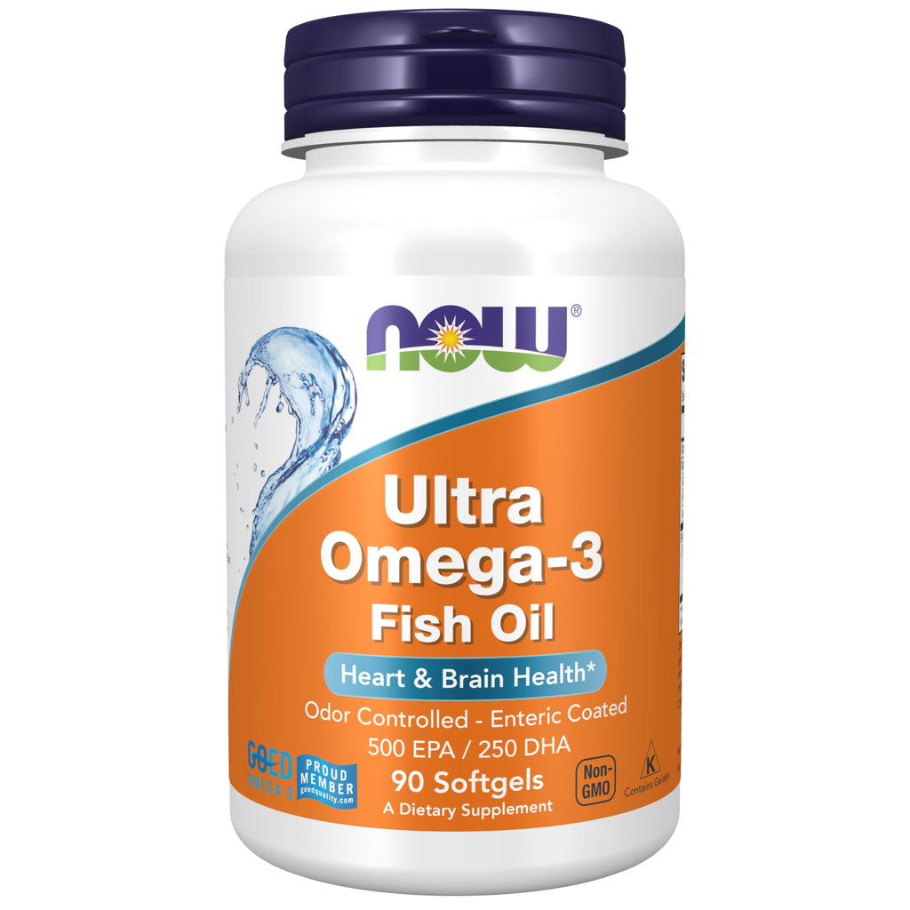 Buy now NOW Foods Supplements, Ultra Omega-3 Molecularly Distilled and Enteric Coated, 90 Softgels at indiglob india