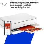 HP Envy 6155 Wireless All-in-One Color Inkjet Printer, Print, Scan, Copy, Duplex Printing Best-for-Home, 3 Month Trial of Instant Ink Included, AI-Capable (C2WR7A) Portobello