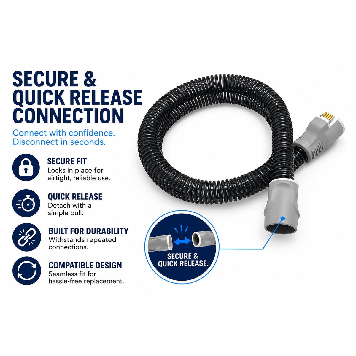 Climate line Tube for airsense 11 and aircurve 11-6 Foot Long - eliminates rainout and Condensation