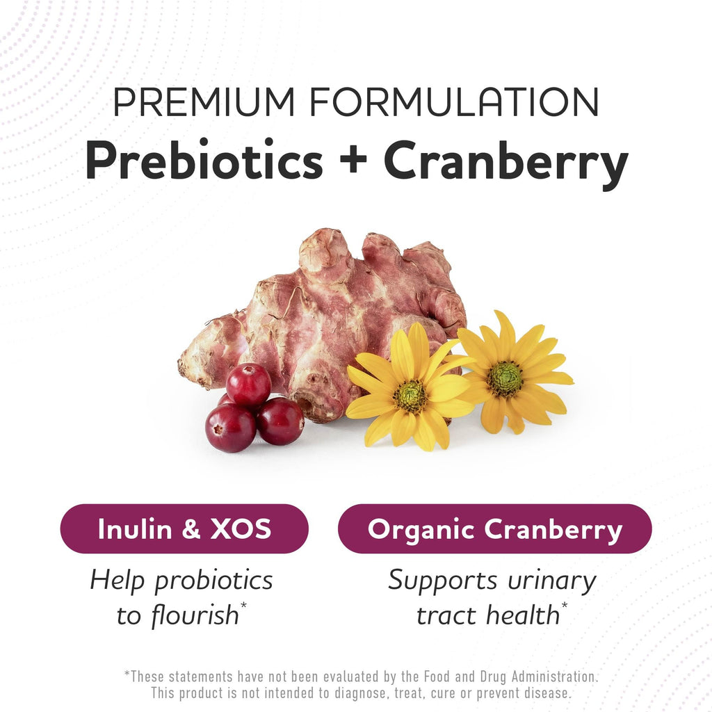 Vaginal Probiotics, 50 Billion CFU, Vaginal Health & pH Balance for Women | Healthy Odor & Yeast Balance, Womens Probiotics and Prebiotics with Cranberry Extract, Gluten-Free and Vegan, 30 Capsules