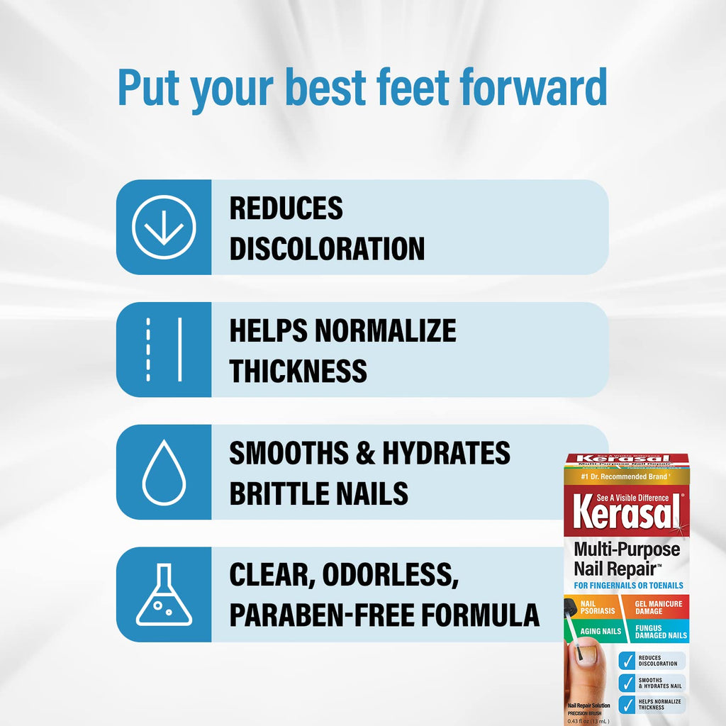Buy now Kerasal Multi-Purpose Nail Repair, Nail Solution for Discolored and Damaged Nails, 0.43 fl oz at indiglob india