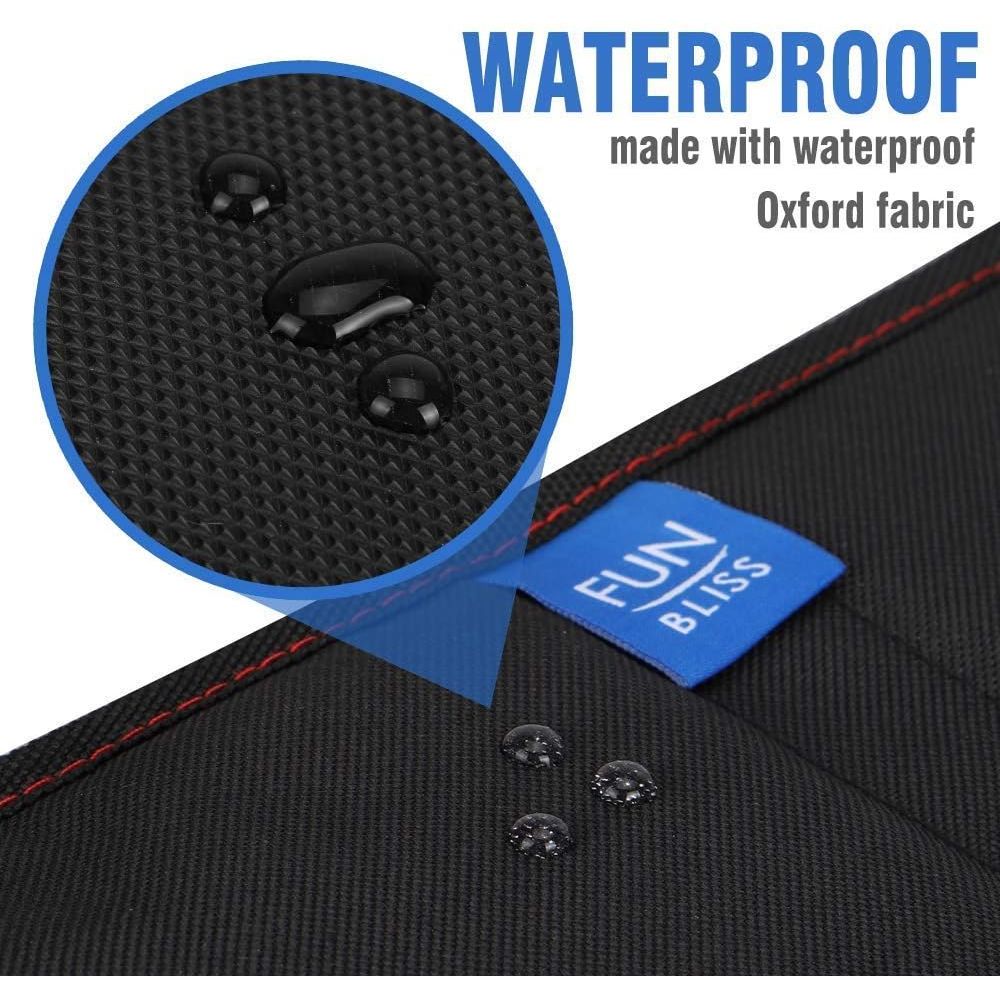 Buy now funbliss Car Seat Protector for Child Car Seat,Auto Seat Cover Mat for Under Carseat with Thickest Padding to Protect Leather & Fabric Upholstery,PVC Leather Reinforced Corners at indiglob india