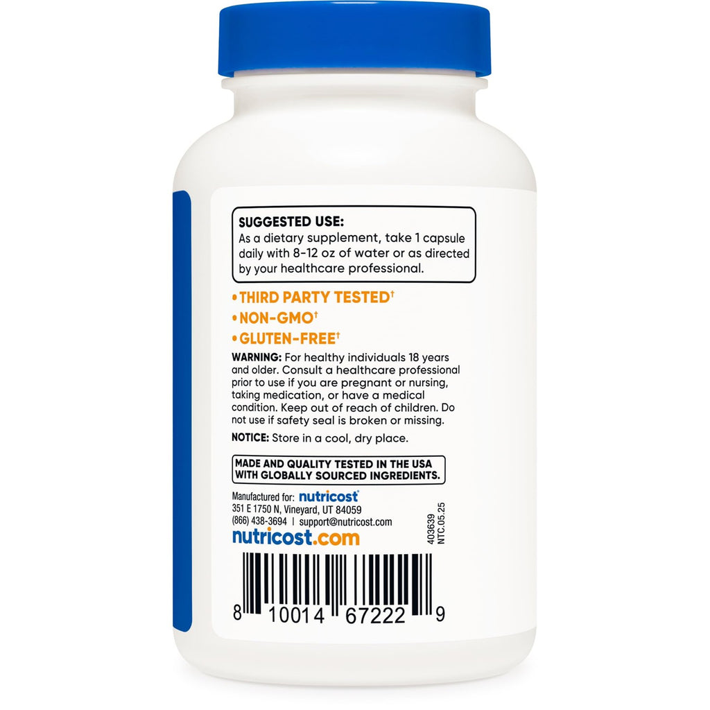 Nutricost P5P Vitamin B6 Supplement (50mg) 240 Capsules, Gluten Free | Pyridoxal-5-Phosphate, Vegetarian Friendly, GMO-Free