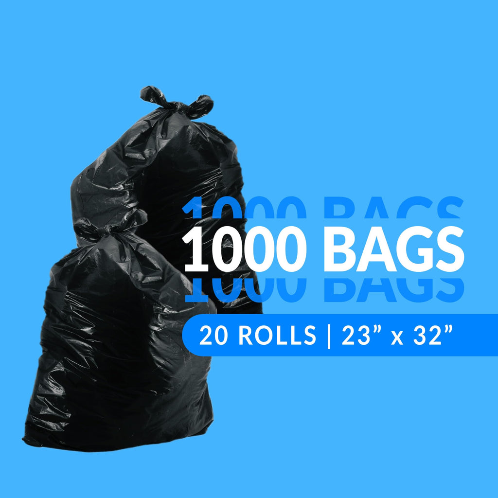 Reli. 13 Gallon Trash Bags | 1000 Bags | Black