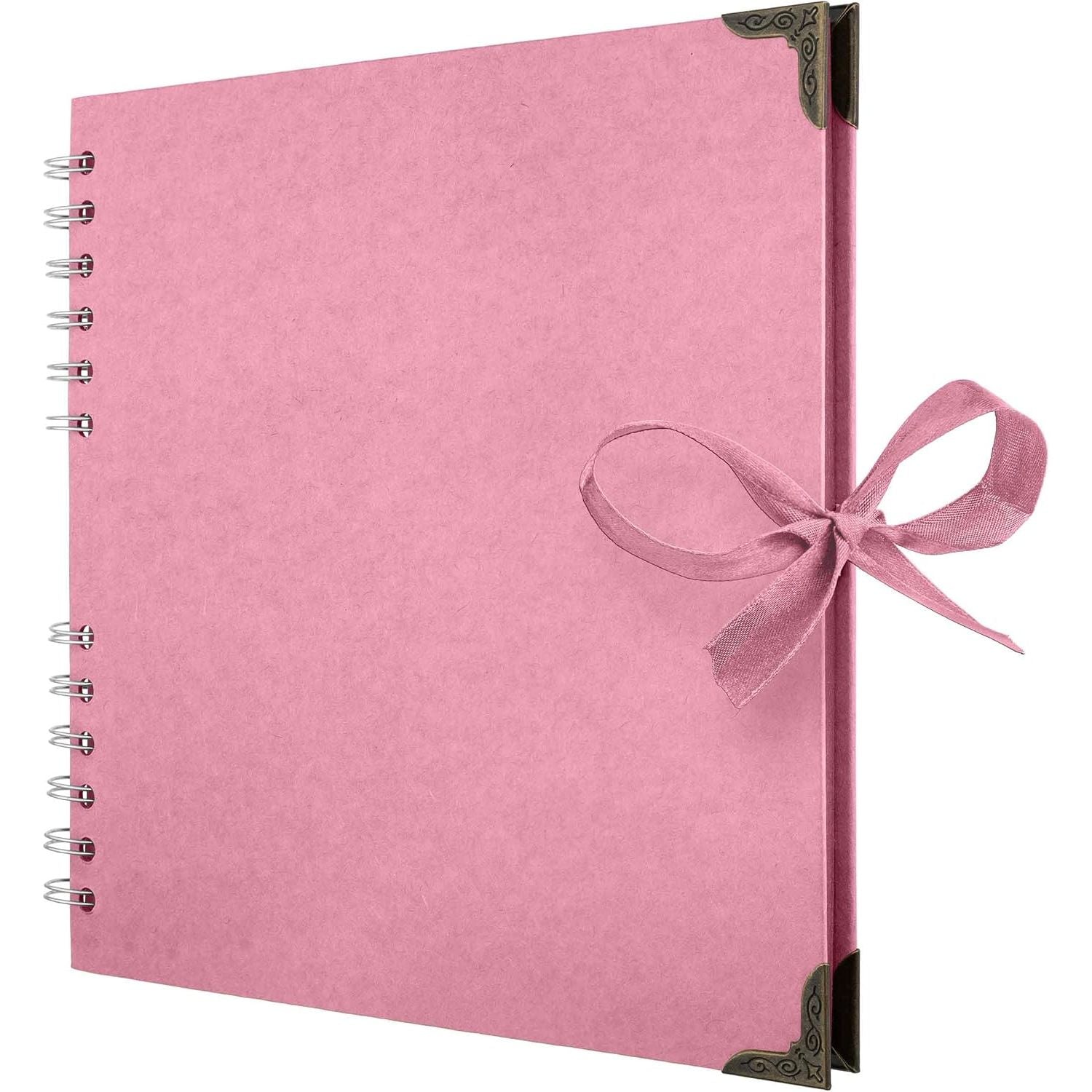 Buy now Bstorify Scrapbook Album 60 Pages (8 x 8 Inch) Brown Thick 200gsm Kraft Paper, Photo Album Scrapbook, Memory Book - Ideal for Your Scrapbooking Albums Art & Craft Projects 8 x 8 Inch Pink at indiglob india
