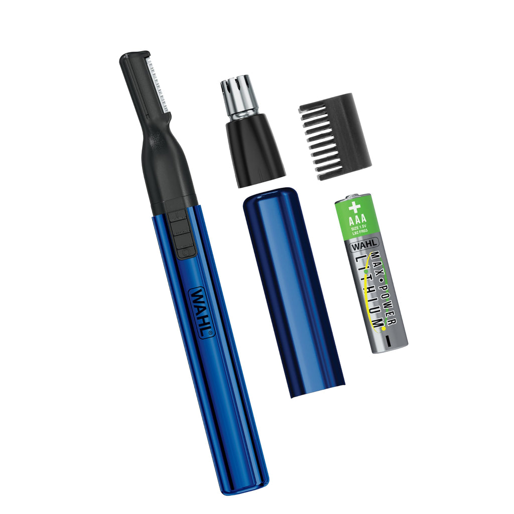 Buy now Wahl Lithium 2 in 1 Battery Pen Detail Touch Up Trimmer for Nose, Ear, Neckline, Eyebrow, & Other Detailing - Blue - by The Brand Used by Professionals - Model 5643-200 at indiglob india
