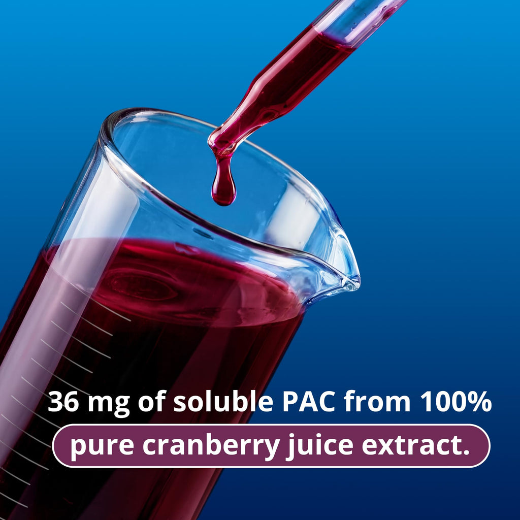 GennaMD Cranberry Supplement for Urinary Tract Health Support - Advanced 36 mg Soluble PAC from 100% Cranberry Juice Extract - Small, Easy-to-Swallow Capsules - 90 Capsules
