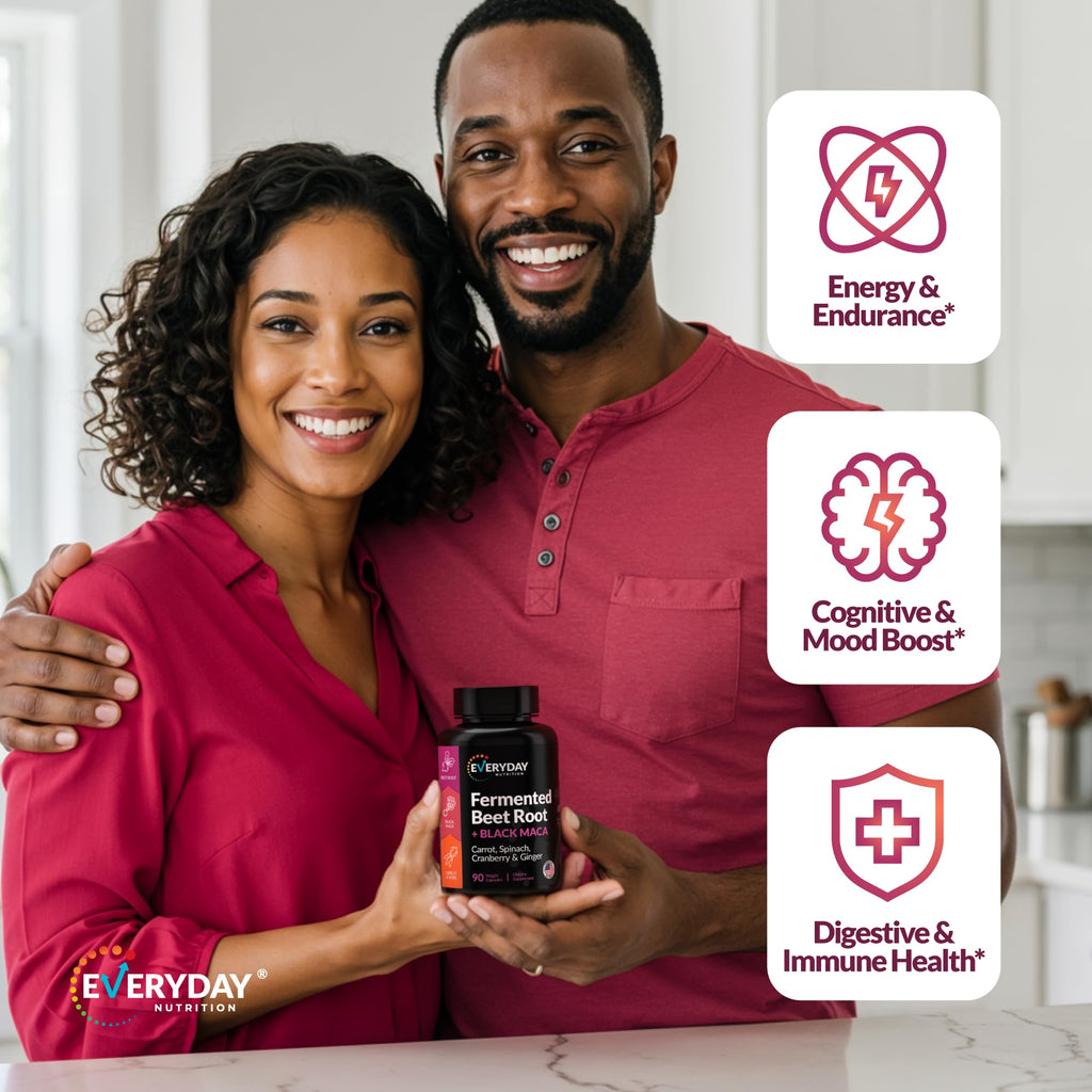 Organic Fermented Beet Root & Black Maca, 90 Capsules