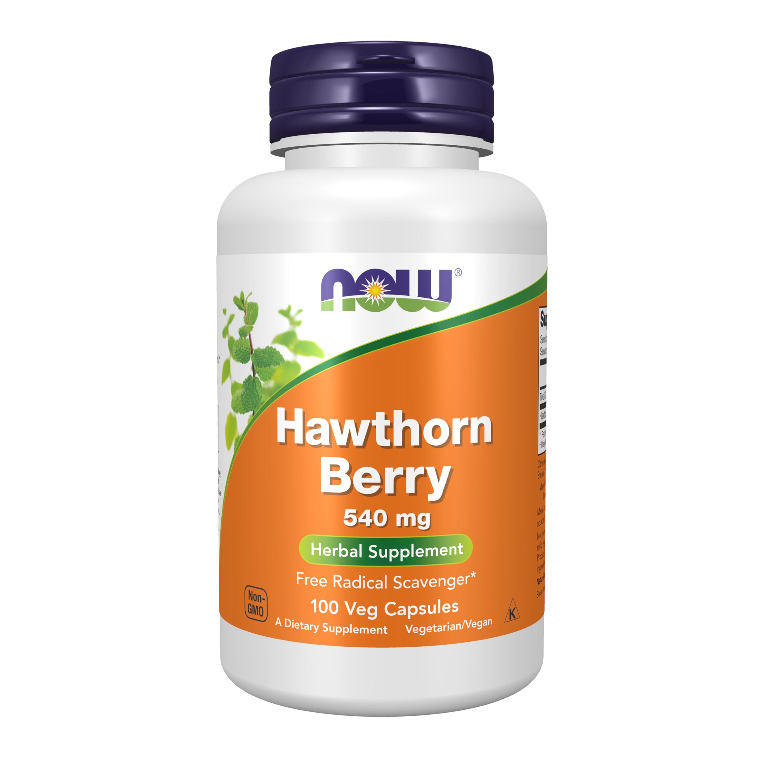 Buy now NOW Foods Supplements, Hawthorn Berry 540 mg, Free Radical Scavenger*, Herbal Supplement, 100 Veg Capsules at indiglob india