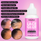 Extreme Hold Lace Glue for Wigs, Waterproof, Invisible Bonding, 1.285 Ounce 36pcs Lace Wig Tape Double Sided Waterproof Lace Front Tape(Glue-3pcs kit)