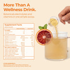 Hydration & Wellness Powder – Turmeric & Ginger shots, Vitamin C Supplement for Energy, Immune Support & Digestive Health – Vegan, Gluten-Free Drink Mix for Men & Women, Citrus Flavor 30 servings
