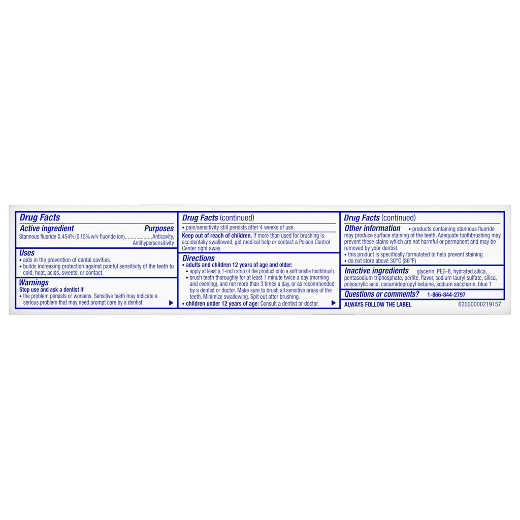 Sensodyne Clinical Repair Whiten & Shine Toothpaste, 3.4 oz (3 Pack)
