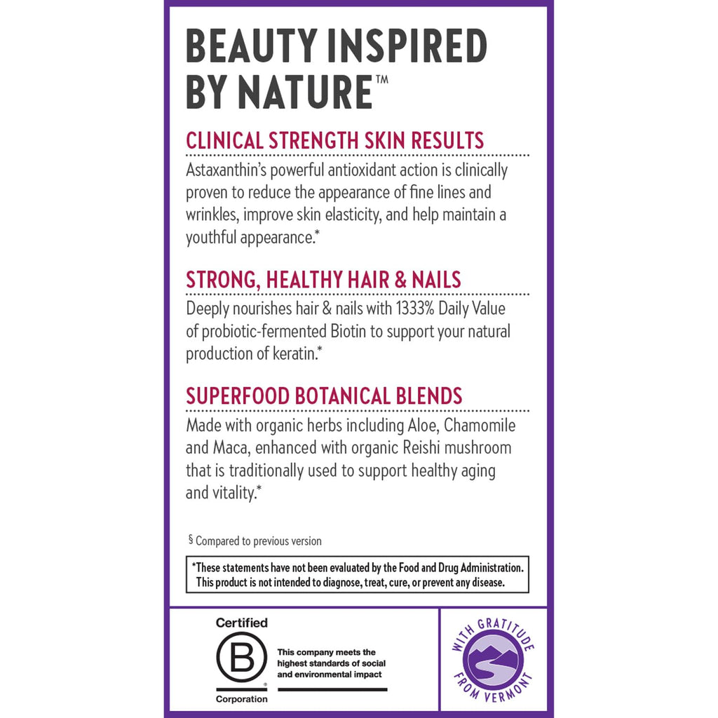 New Chapter Vegan Fermented Biotin Supplement, 60 Count