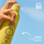 Sun Bum Kids SPF 50 Clear Sunscreen Body Spray - 6 oz | Wet or Dry Skin Application, Broad Spectrum with Vitamin E, Hawaii Act 104 Compliant (Without Octinoxate & Oxybenzone)