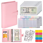 Buy now NICOOTHBudget Binder Cash Envelopes A6 Money Saving Binder with Zipper envelopes (Purple) at indiglob india