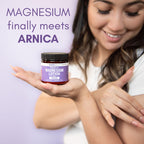 Magnum Solace Nighttime Magnesium Lotion with Arnica – Highly Concentrated Magnesium for Muscles & Joints – Apply to Legs or Feet Before Bed – Skin-Friendly