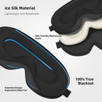 3D Eye Sleep Mask for Side Sleeper,Zero‑Pressure Light‑Blocking Blindfold