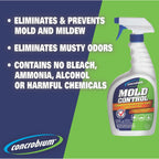 Concrobium Mold Control, 1 Gallon, Mold and Mildew Cleaner for Hard Surfaces, Helps Eliminate and Prevent Mold and Musty Odors, No Bleach Formula for Indoor and Outdoor Use