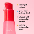 Buy now e.l.f. Jelly Pop Dew Primer, Limited Edition Translucent Face Primer For Moisturizing & Smoothing Skin & Gripping Makeup, Vegan & Cruelty-Free at indiglob india