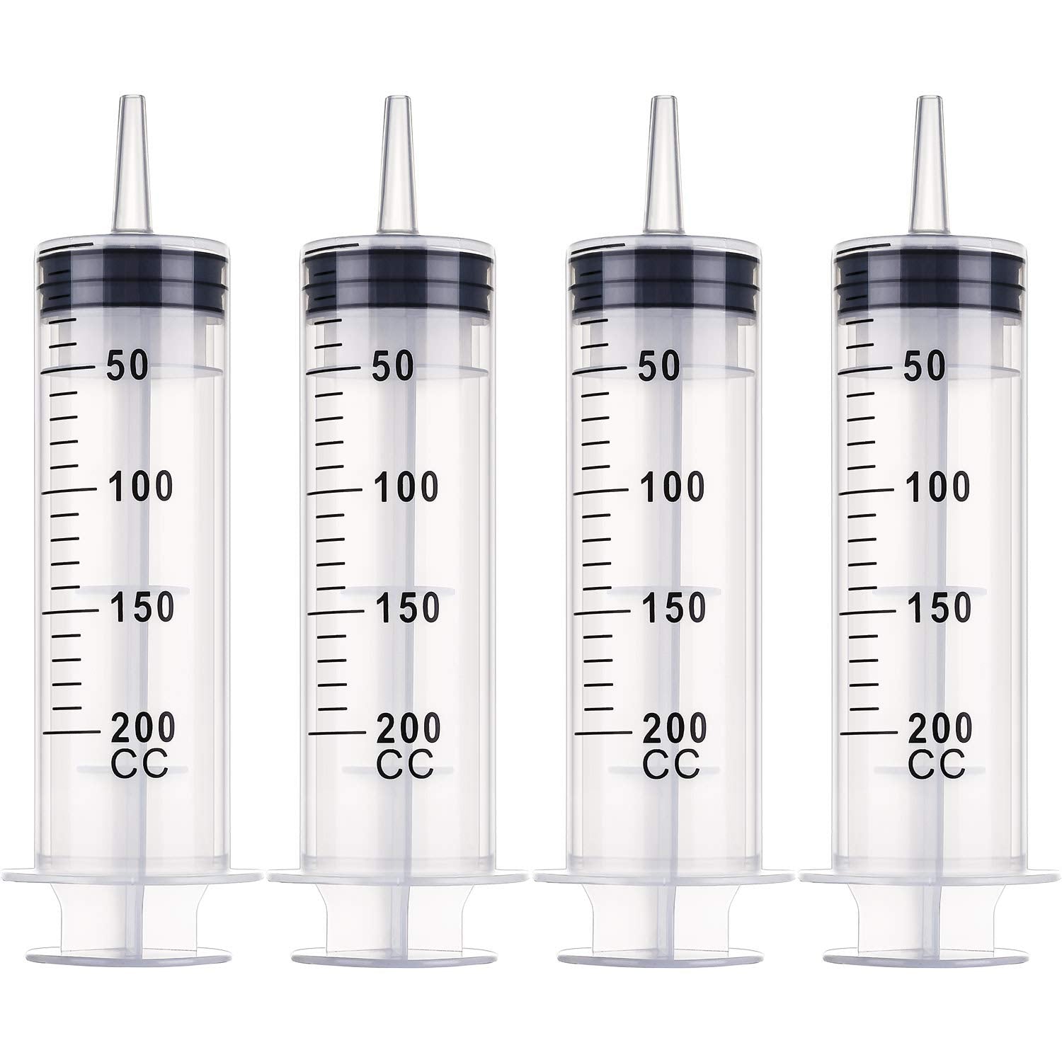Buy now Frienda Large Plastic Syringe 4 Pack Measuring Syringe Tools Dispensing Multiple Uses(60 ml) 200 ml at indiglob india
