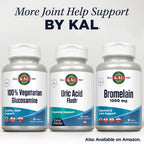 KAL Uric Acid Flush | Tart Cherry Blend, Celery Seed & More for Healthy Joint Comfort Support | 30 Servings | 60 VegCaps