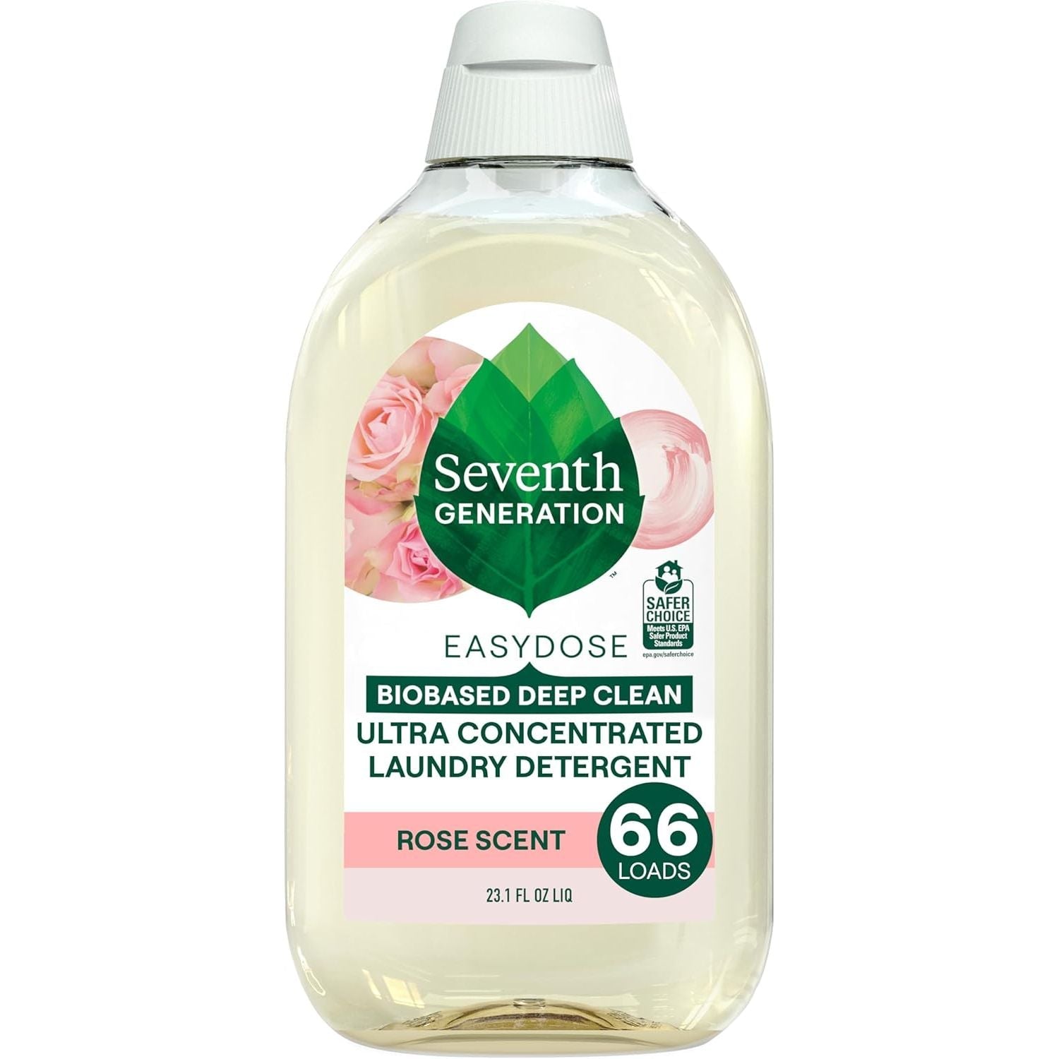 Buy now Seventh Generation EasyDose Laundry Detergent Fresh Lavender Ultra Concentrated Washing Detergent 23 oz 23.1 Fl Oz (Pack of 1) Rose at indiglob india